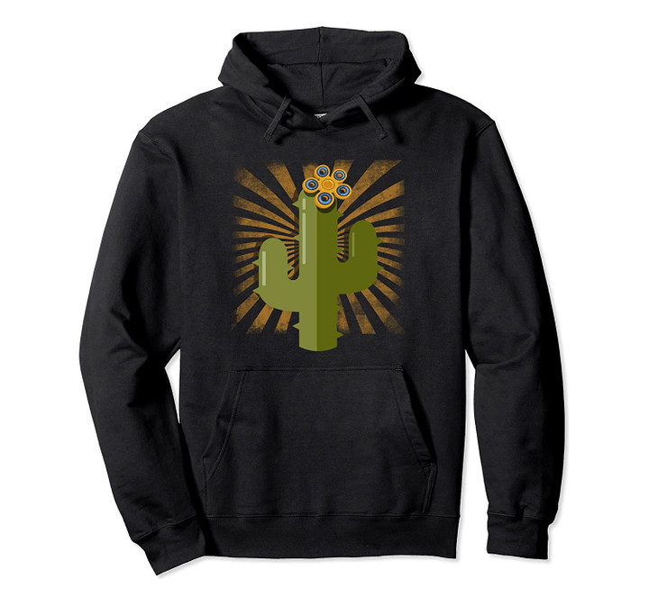 Cactus Fidget Spinner, awesome, cool, Florist Gift Pullover Hoodie