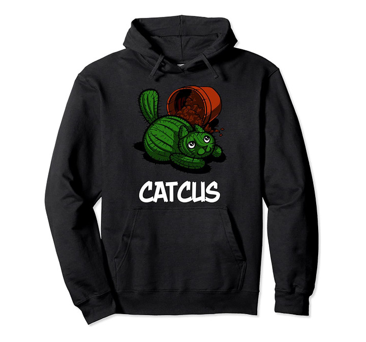 Catcus Cat Cactus Funny Kitten Joke Pun Pullover Hoodie