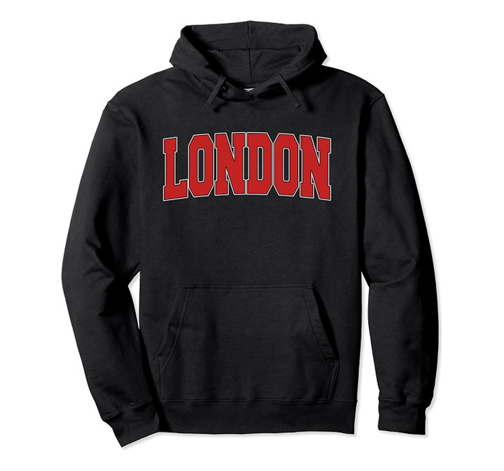 LONDON CANADA Varsity Style Vintage Retro Canadian Sports Pullover Hoodie