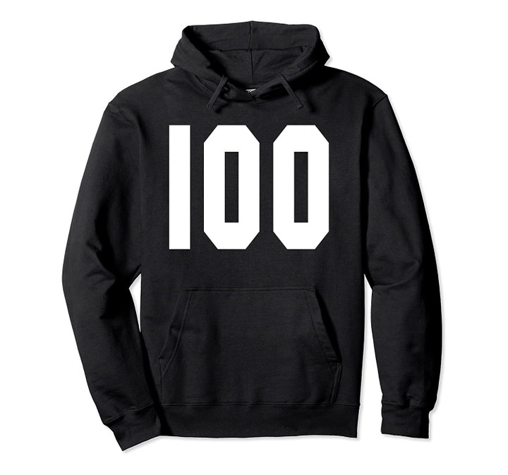 # 100 Team Sports Jersey Front & Back Number Player Fan Pullover Hoodie