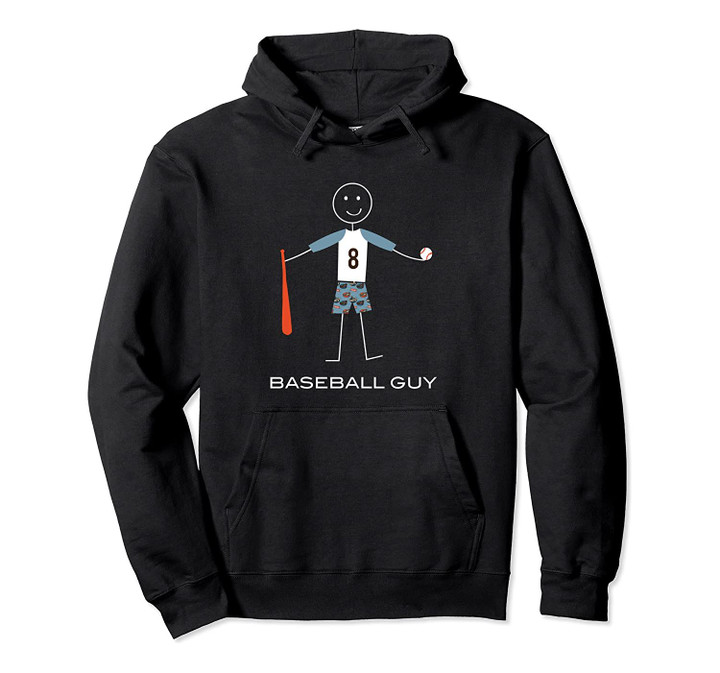 Funny Baseball Design for Boys, Sport Gifts for Men Pullover Hoodie