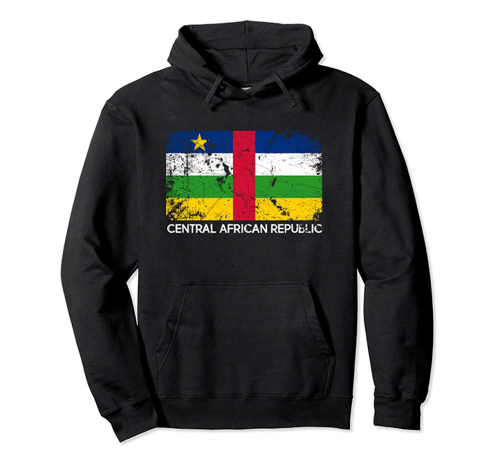 Flag | Vintage Made In Central African Republic Gift Pullover Hoodie