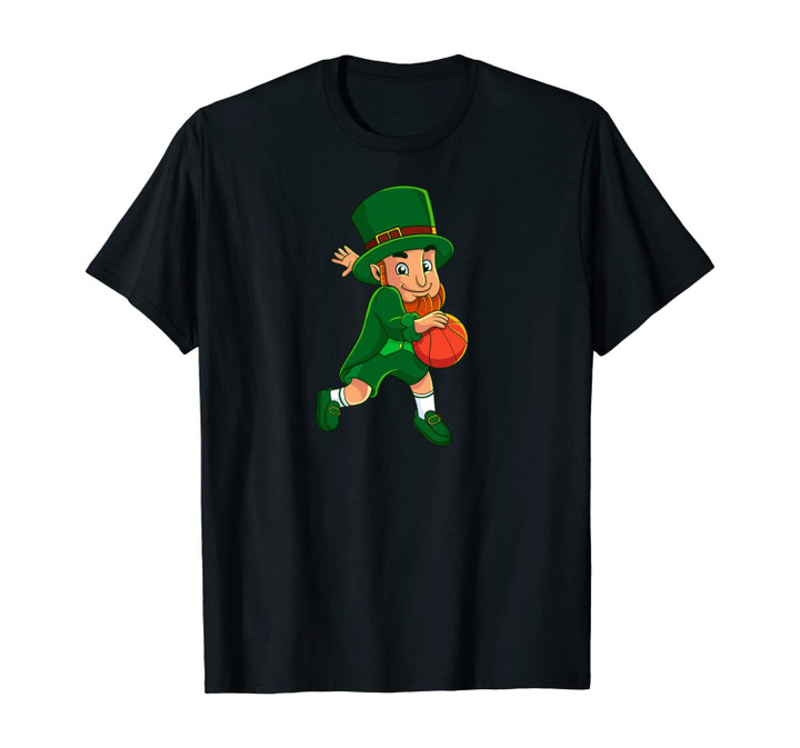Leprechaun Basketball St Patricks Day Irish Boys Men Sports Unisex T-Shirt