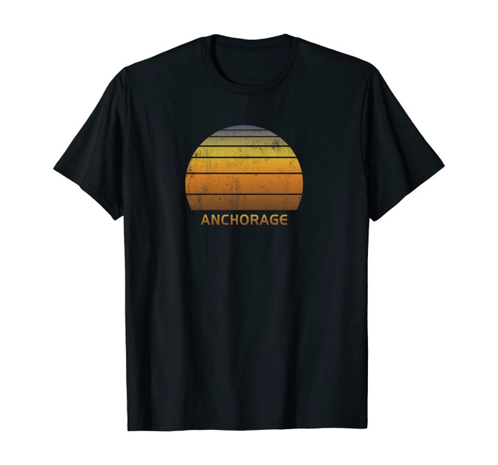 Retro Anchorage Alaska Unisex T-Shirt