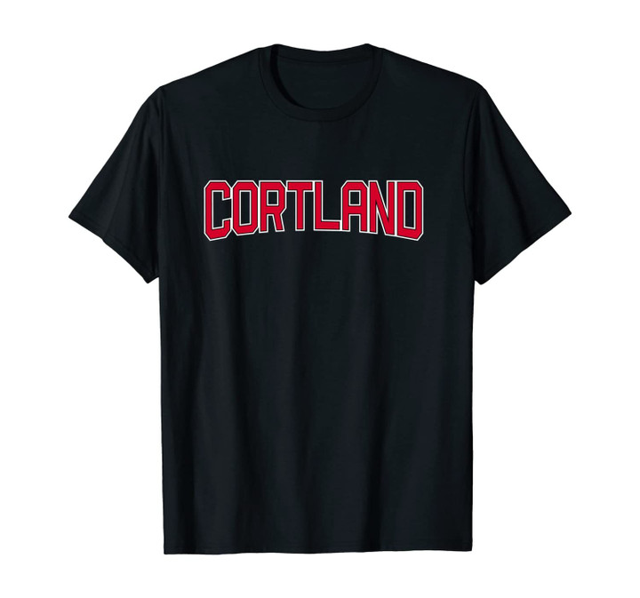 CORTLAND NEW YORK Sports Varsity Style NY Town Unisex T-Shirt