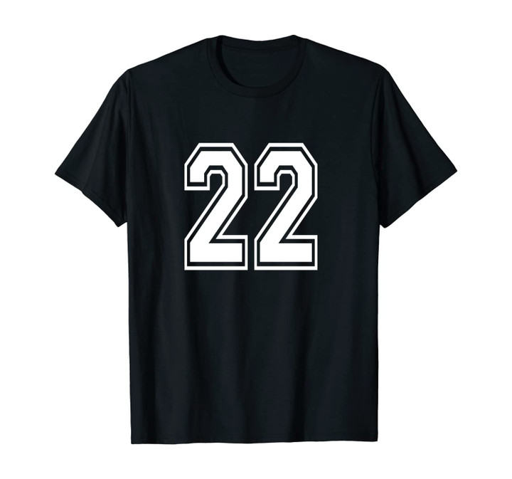 Number 22 Birthday Gift Sports Player Team Numbered Jersey Unisex T-Shirt