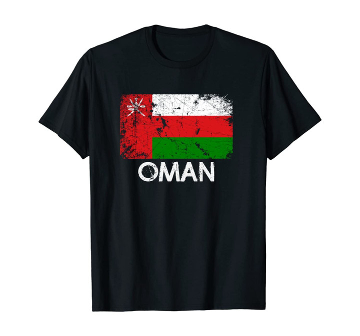 Omani Flag | Vintage Made In Oman Gift Unisex T-Shirt