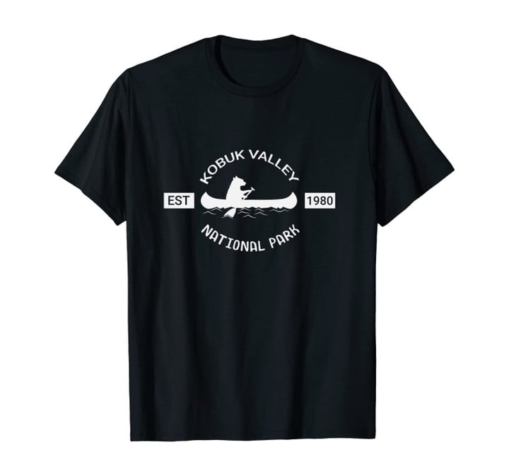 Alaska Kobuk Valley National Park Bear Canoe Silhouette Unisex T-Shirt
