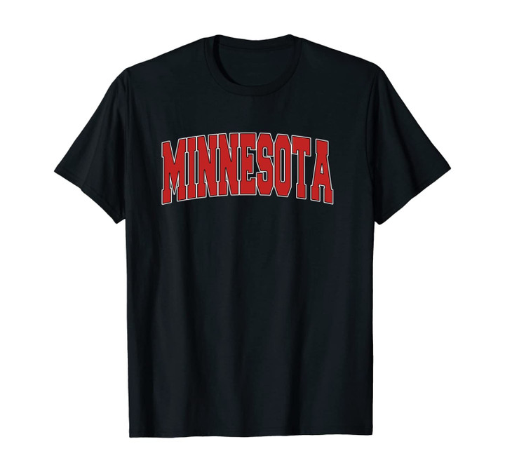 MINNESOTA USA STATE MN Varsity Style Vintage Sports Unisex T-Shirt