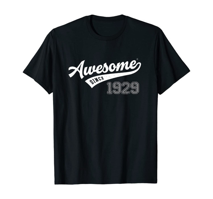 Awesome Since 1929 Old School Baseball 90th Birthday Gift Unisex T-Shirt