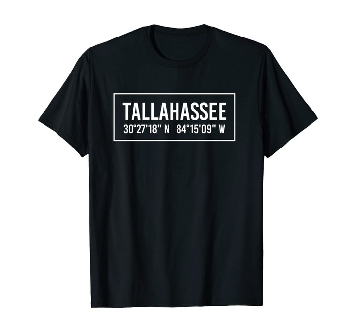 TALLAHASSEE FL FLORIDA Funny City Coordinates Home Gift Unisex T-Shirt