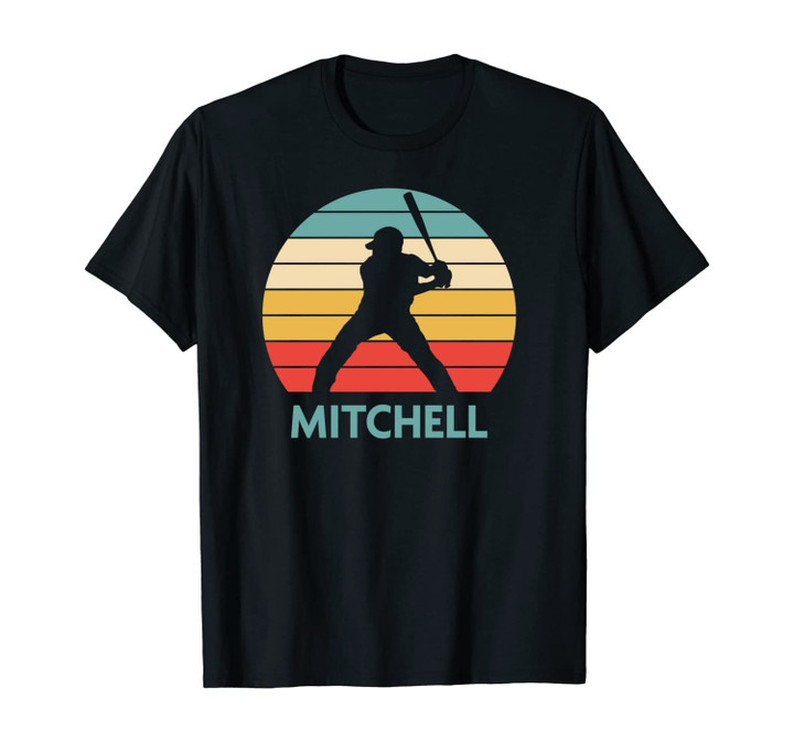 Mitchell Name Gift Personalized Baseball Unisex T-Shirt