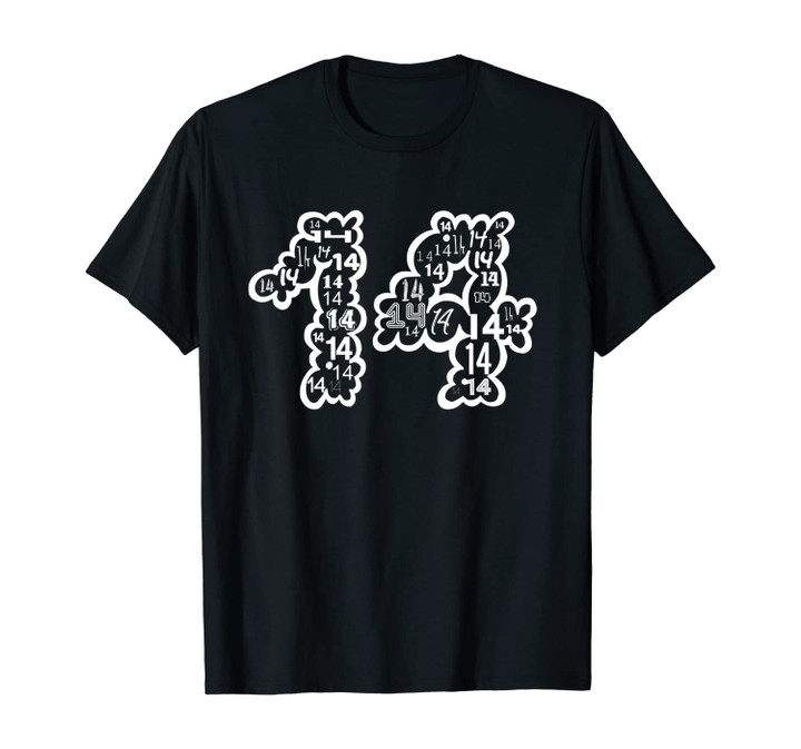 Number #14 | Team Sports Birthday 14 Year Old Unisex T-Shirt
