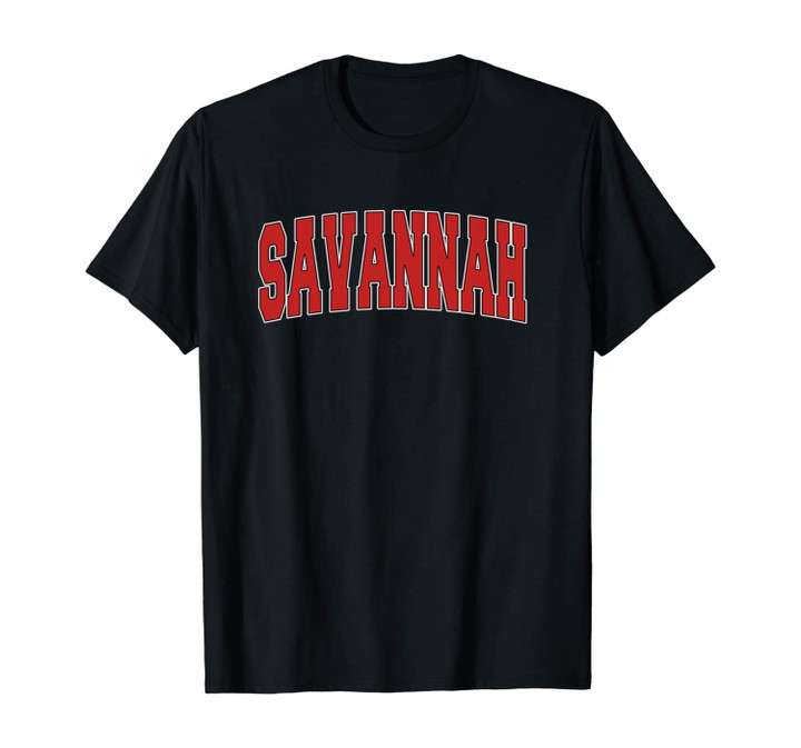 SAVANNAH GA GEORGIA Varsity Style USA Vintage Sports Unisex T-Shirt