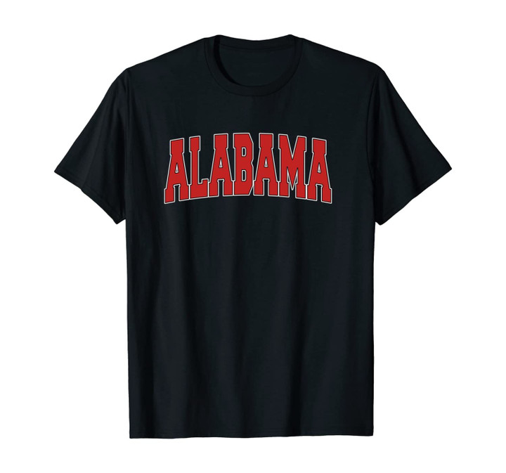 ALABAMA USA STATE AL Varsity Style Vintage Sports Unisex T-Shirt