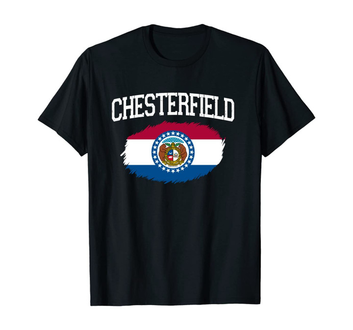 CHESTERFIELD MO MISSOURI Flag Vintage USA Sports Men Women Unisex T-Shirt