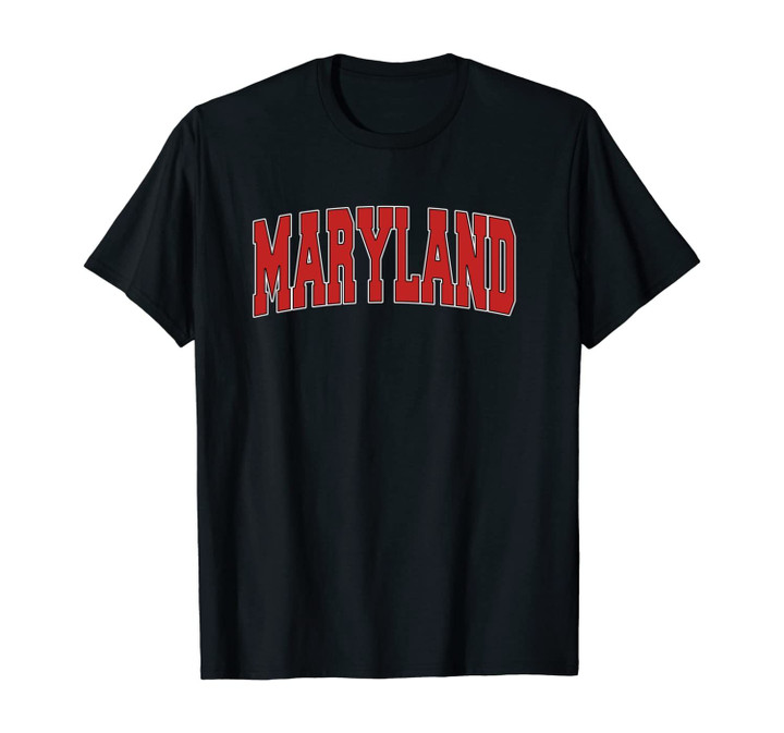 MARYLAND USA STATE MD Varsity Style Vintage Sports Unisex T-Shirt