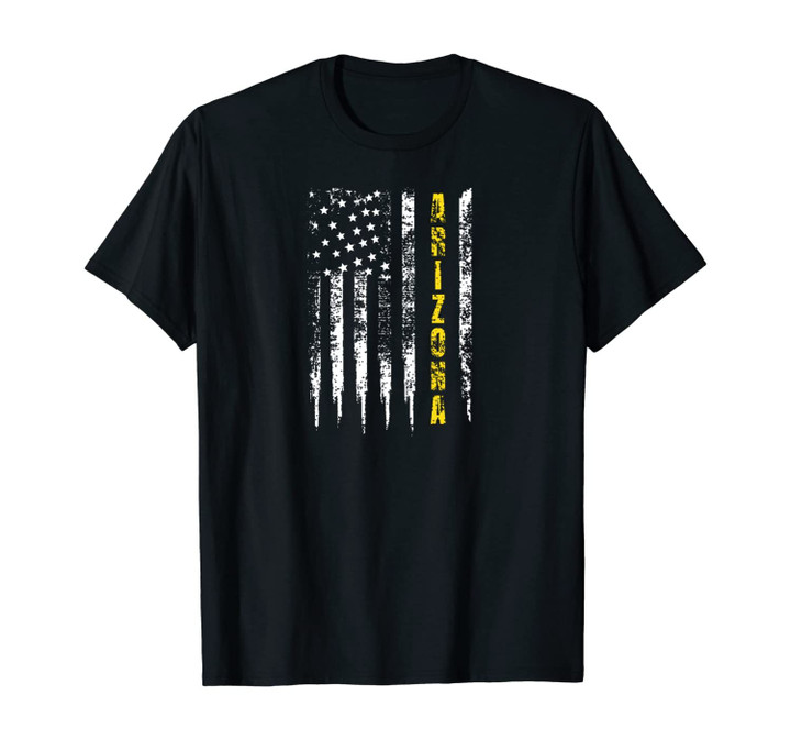 Yellow Line Trucker Arizona Unisex T-Shirt Distressed Gift