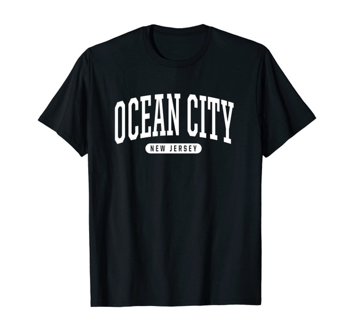 Ocean City Unisex T-Shirt Sweatshirt College University Style NJ USA