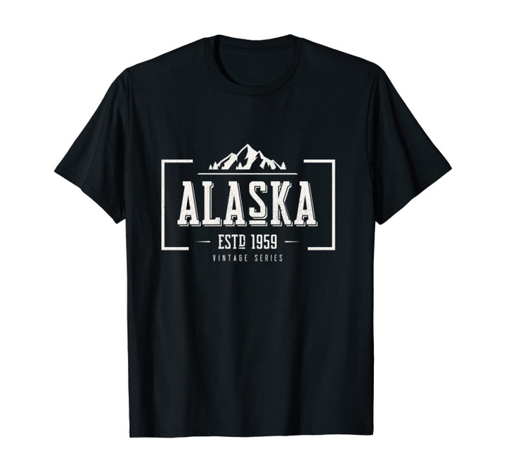 Alaska Vintage Mountain Souvenir Distressed Frontier Shirt Unisex T-Shirt