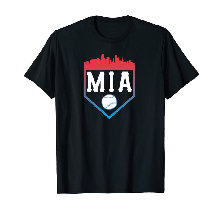 Miami Baseball Vintage Florida Marlin Retro Gift Unisex T-Shirt