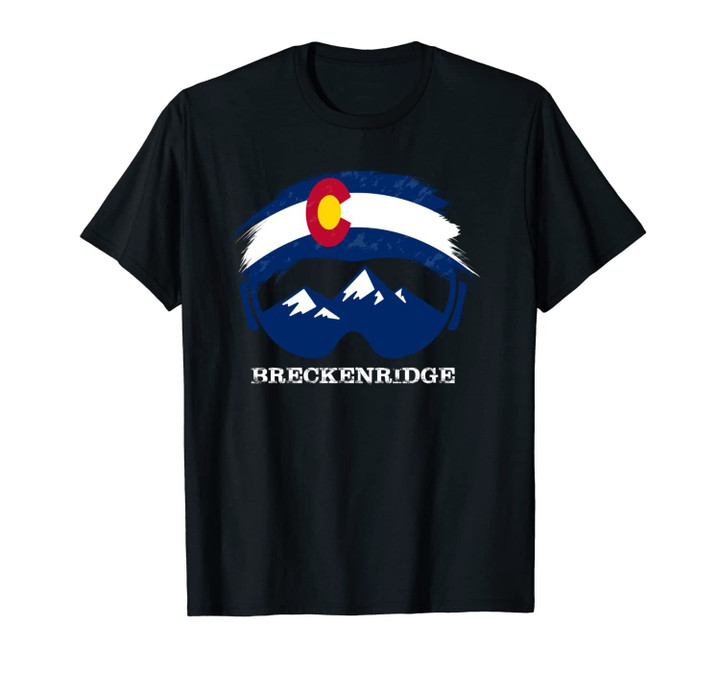 Colorado Flag Ski and Snowboard Breckenridge Unisex T-Shirt