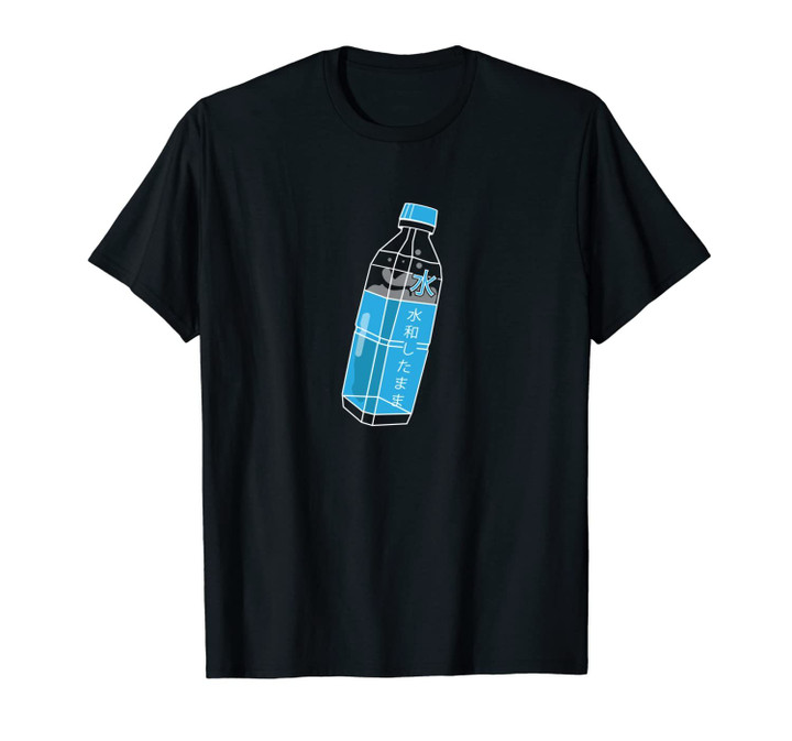 Aesthetic Harajuku Water Bottle Stay Hydrated Japanese Text Unisex T-Shirt
