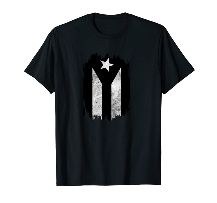 Puerto Rico Resiste Black Flag Protest Gift Cool Taino Art Unisex T-Shirt