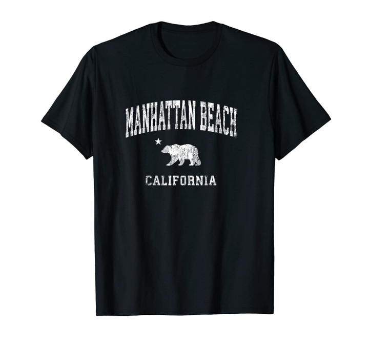 Manhattan Beach California Vintage Distressed Sports Design Unisex T-Shirt