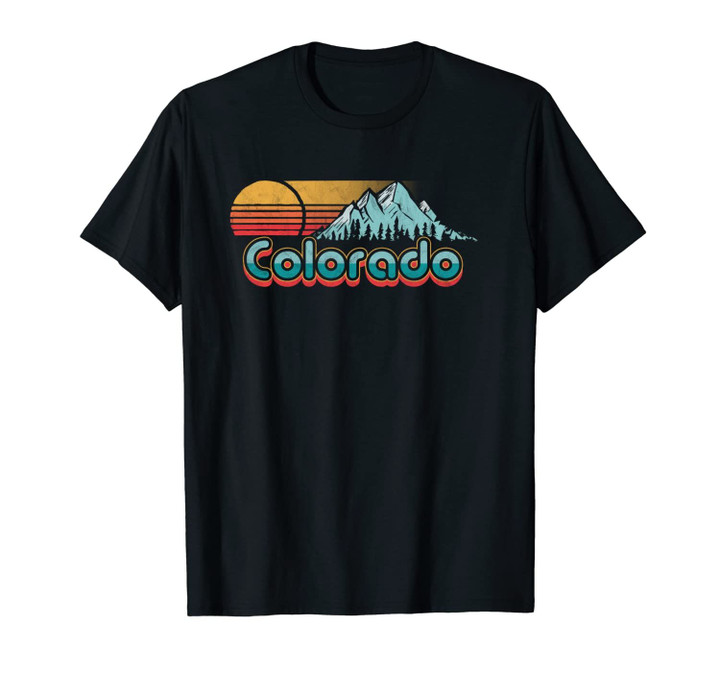 Retro Throwback Colorado Unisex T-Shirt - Vintage Rocky Mountains