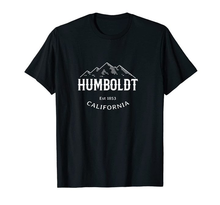 Retro Cool Humboldt County California Pacific Range Novelty Unisex T-Shirt