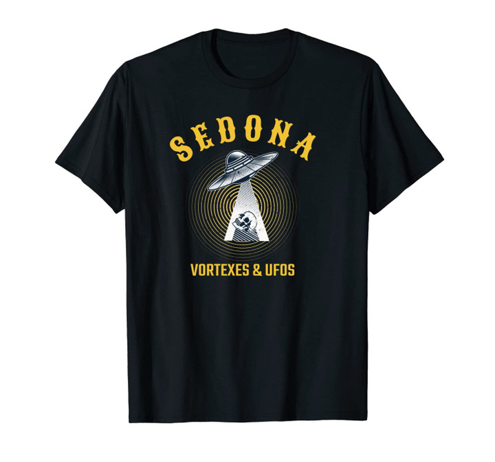 Sedona Ufos & Vortexes Flying Saucer Design Unisex T-Shirt