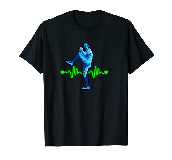 Baseball Player Heartbeat Unisex T-Shirt