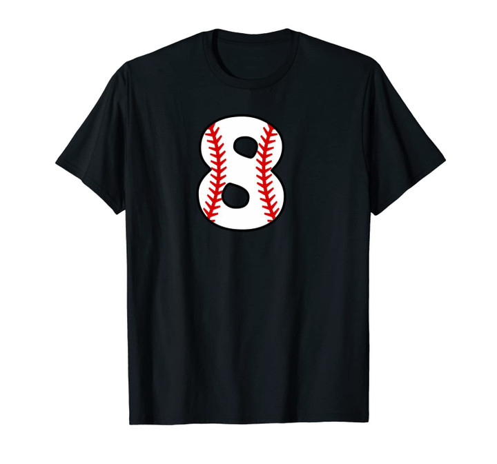 Eight Birthday 8th BASEBALL - Number 8 Born in 2010 Unisex T-Shirt