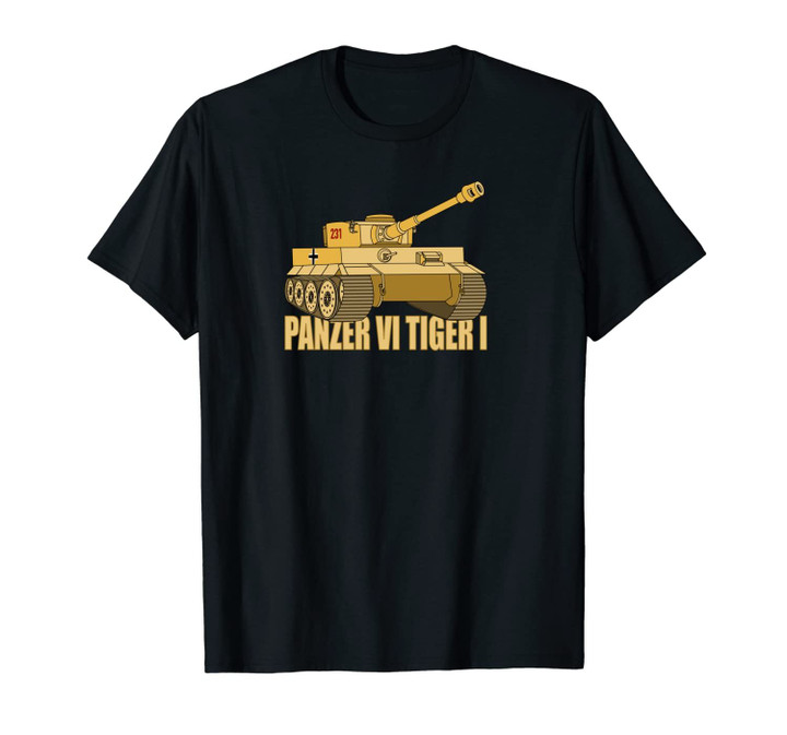 Panzer VI Tiger I Tank WW2 German Army Art Gift Unisex T-Shirt