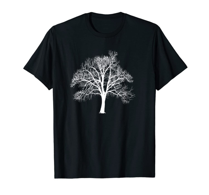 Magical White Tree Branches Silhouette Artwork Shirt Unisex T-Shirt
