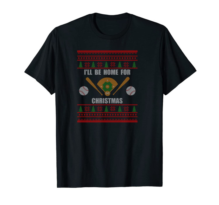 Baseball Home Base Funny Cool Baseball Player Christmas Gift Unisex T-Shirt