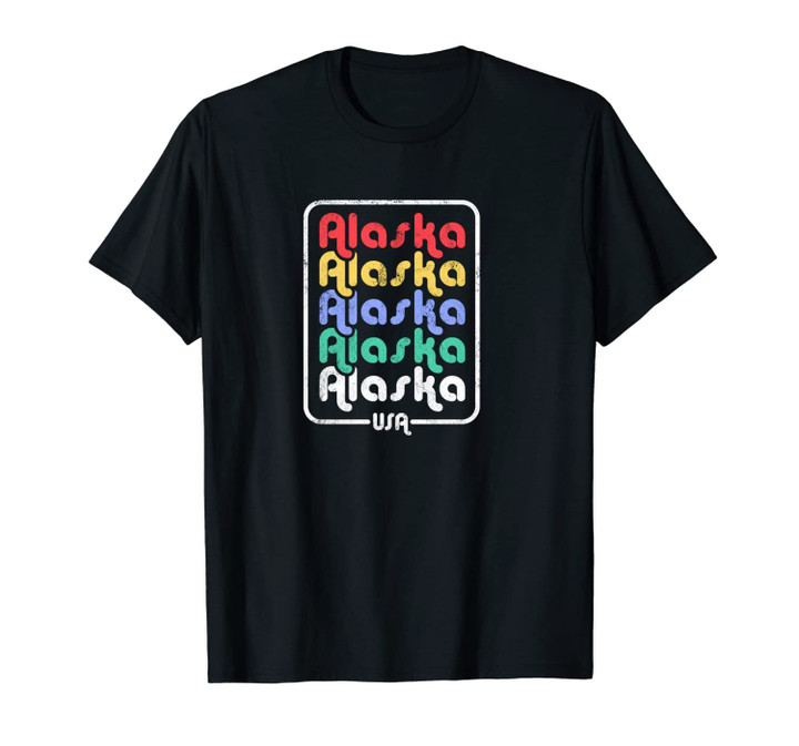 Alaska State Retro 70's Or 80's Vintage Women's Unisex T-Shirt