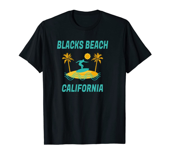 Blacks Beach Vacation - Retro California Fun Surf Gift Unisex T-Shirt
