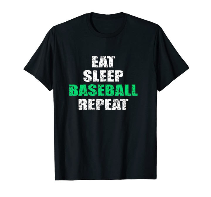 Baseball Player Apparel - Funny Eat Sleep Baseball Repeat Unisex T-Shirt