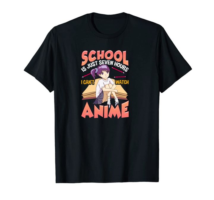 School is just Seven Hours I can't watch anime Unisex T-Shirt