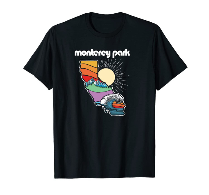 Monterey Park California Outdoors Retro Nature Graphic Unisex T-Shirt