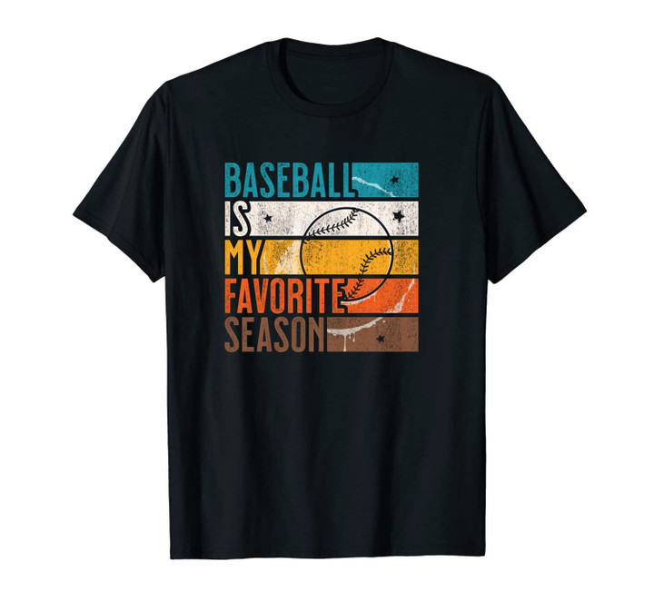 Distressed Vintage Baseball Is My Favorite Season Unisex T-Shirt