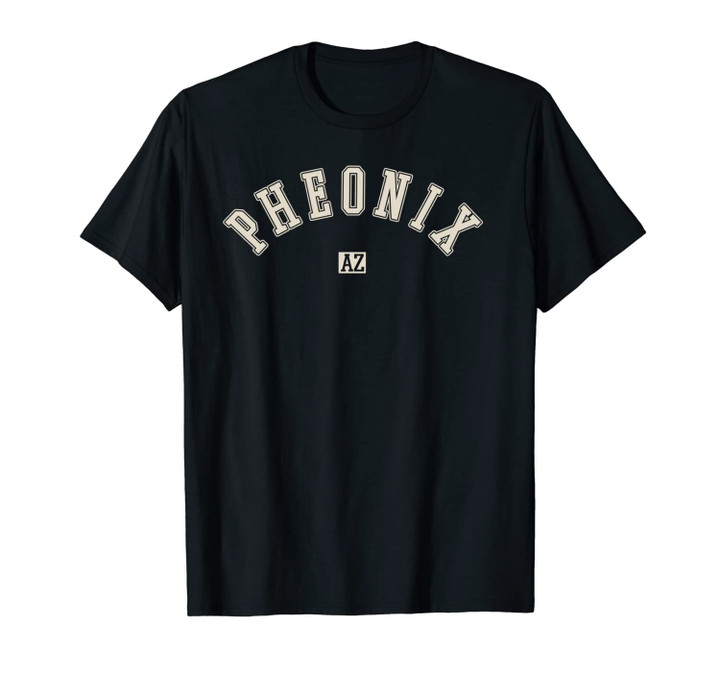 Pheonix Arizona Collegiate Typographic Unisex T-Shirt