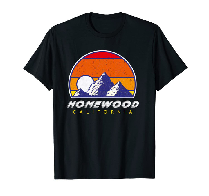 Homewood, California - USA Ski Resort 1980s Retro Unisex T-Shirt