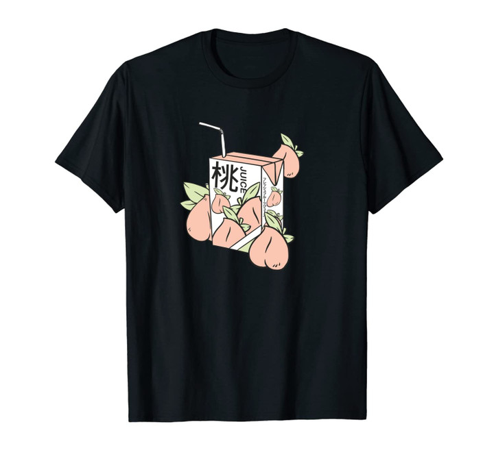 Japanese Aesthetic Peach Juice 90s Otaku Anime Japan Fashion Unisex T-Shirt