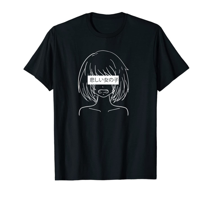 Sad Anime Girl Manga Girl Japanese - Anime Merch Unisex T-Shirt