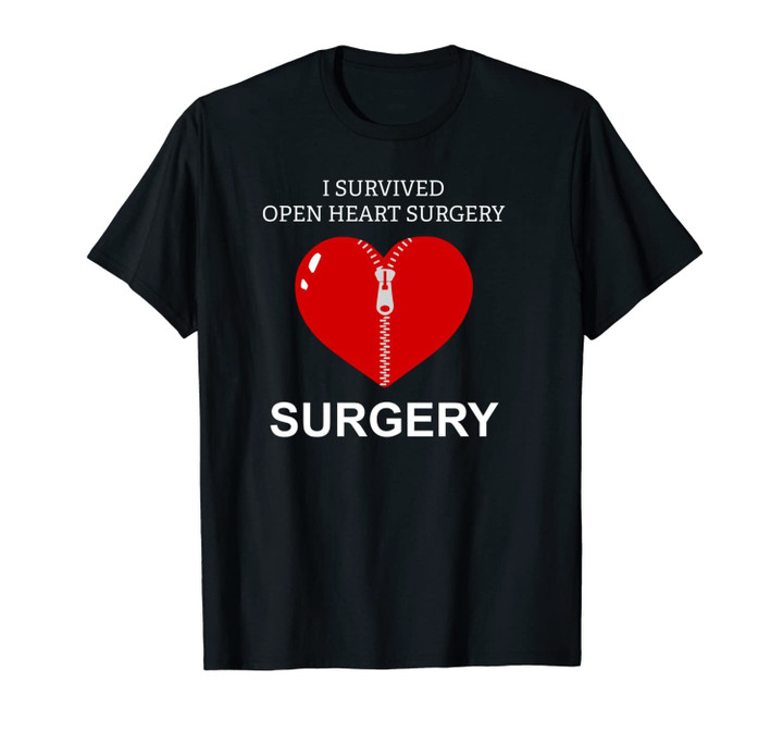 I Survived Open Heart Surgery Men Women Gift Unisex T-Shirt