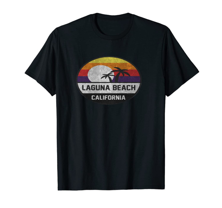 Laguna Beach Retro Sunset Vintage Unisex T-Shirt
