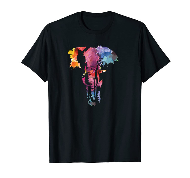 Elephant Watercolor Art Design For People Who Love Elephants Unisex T-Shirt